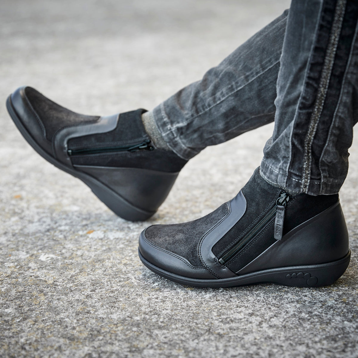 SORT 202-37 STØVLE - Peti Sko - NEW FEET