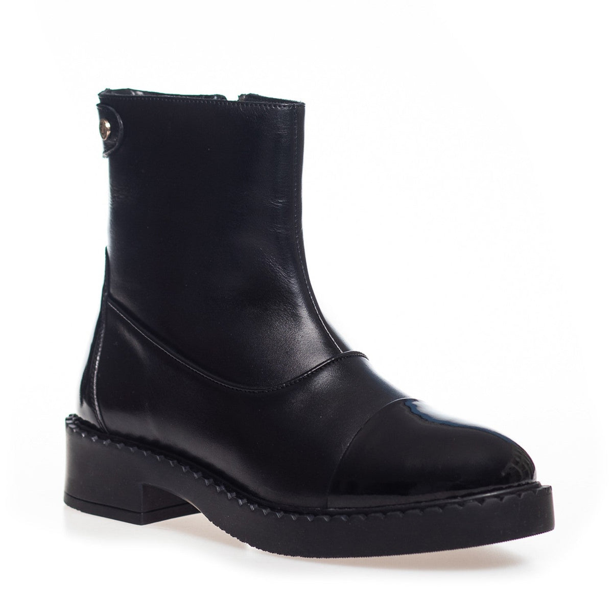 SORT AMIE BOOTS PATENT STØVLE - Peti Sko - COPENHAGEN SHOES