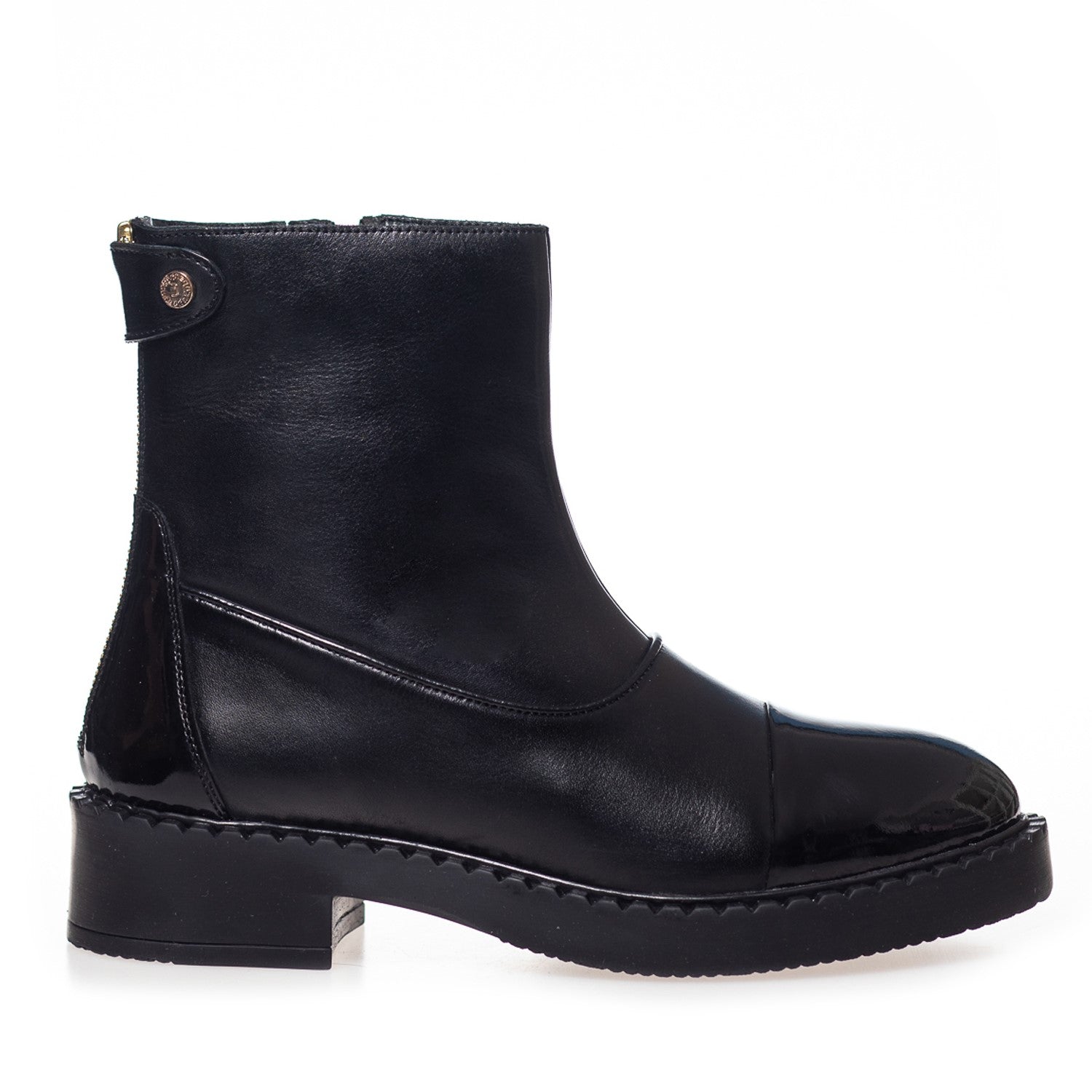 SORT AMIE BOOTS PATENT STØVLE - Peti Sko - COPENHAGEN SHOES