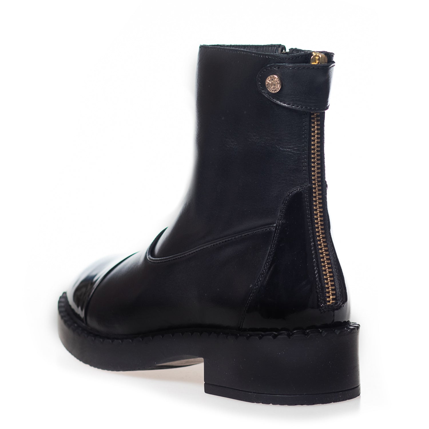 SORT AMIE BOOTS PATENT STØVLE - Peti Sko - COPENHAGEN SHOES