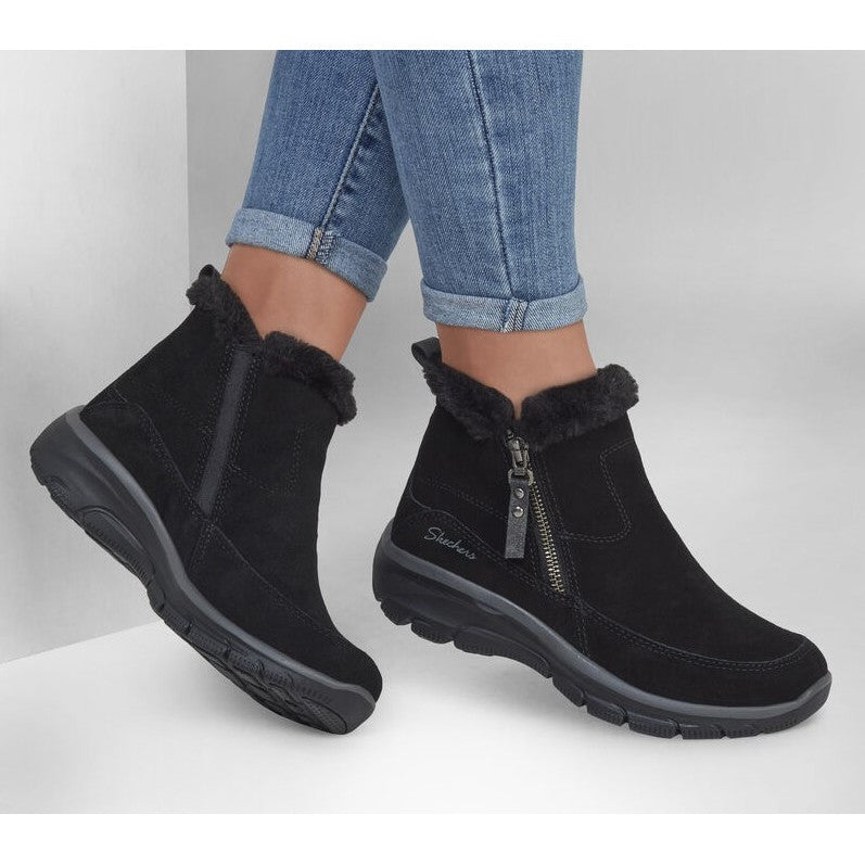 SORT EASY GOING STØVLE - Peti Sko - SKECHERS