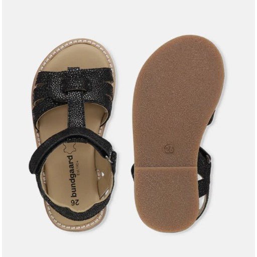 SORT GLIMMER SANDAL - Peti Sko - Bundgaard