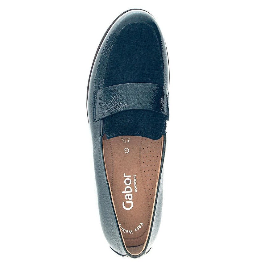 SORT LAK LOAFER - Peti Sko - Gabor