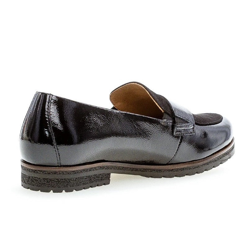 SORT LAK LOAFER - Peti Sko - Gabor