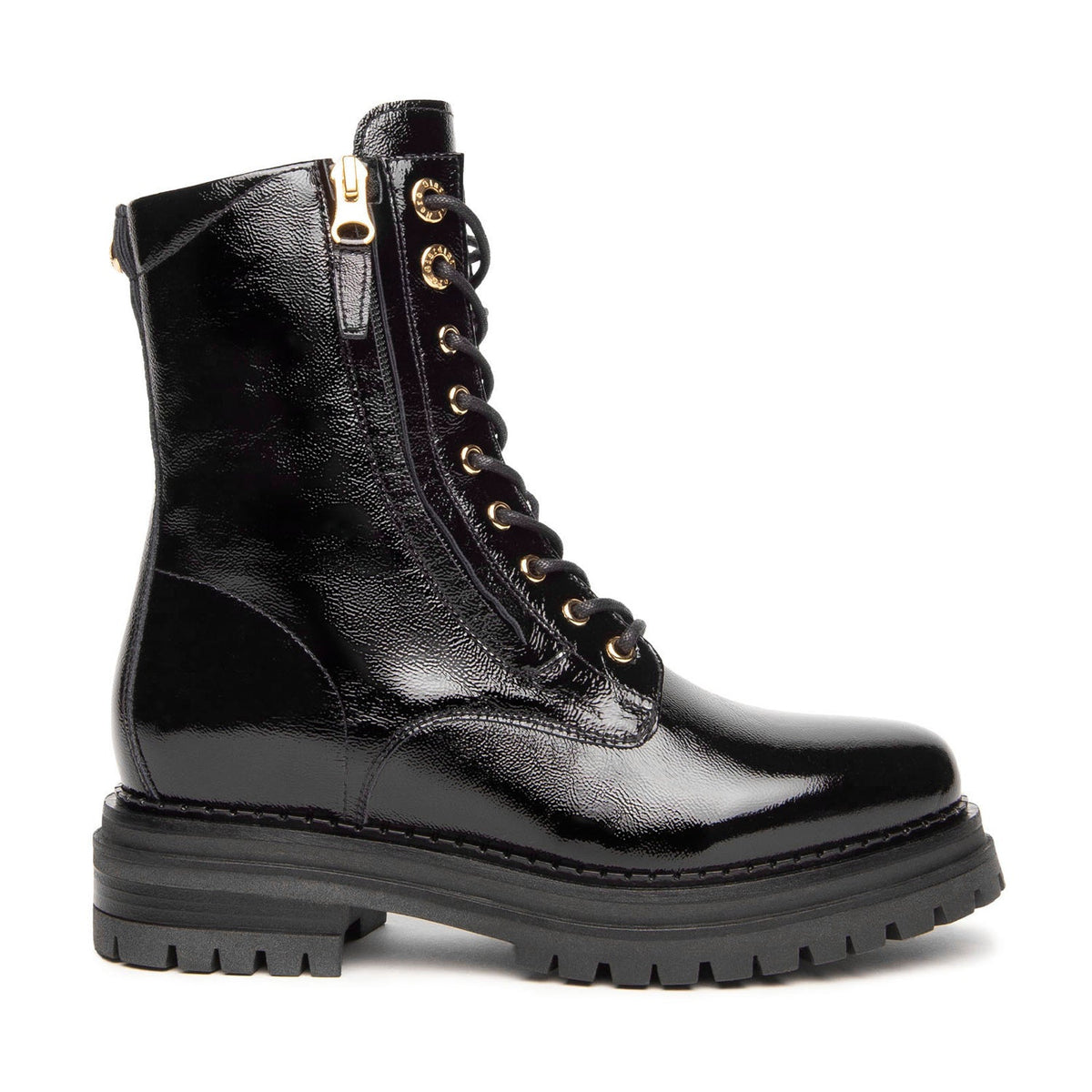 SORT LAK STØVLE - Peti Sko - NEROGIARDINI