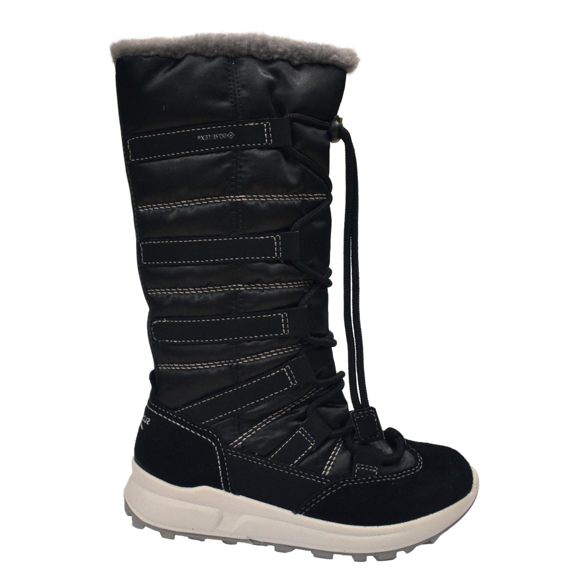 SORT LANG STØVLE - Peti Sko - SUPER FIT