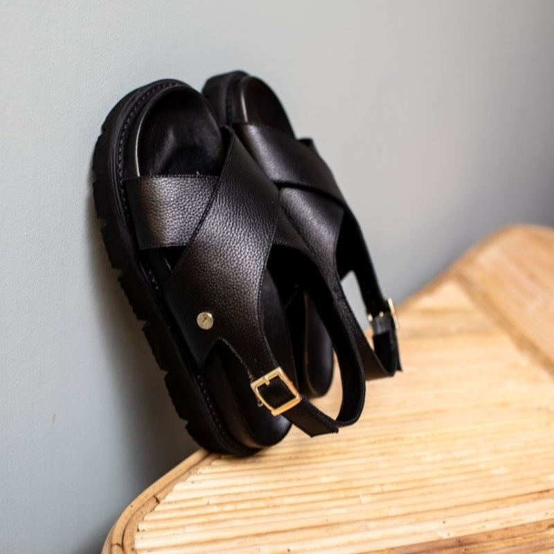 SORT SUMMERTIME SANDAL - Peti Sko - COPENHAGEN SHOES