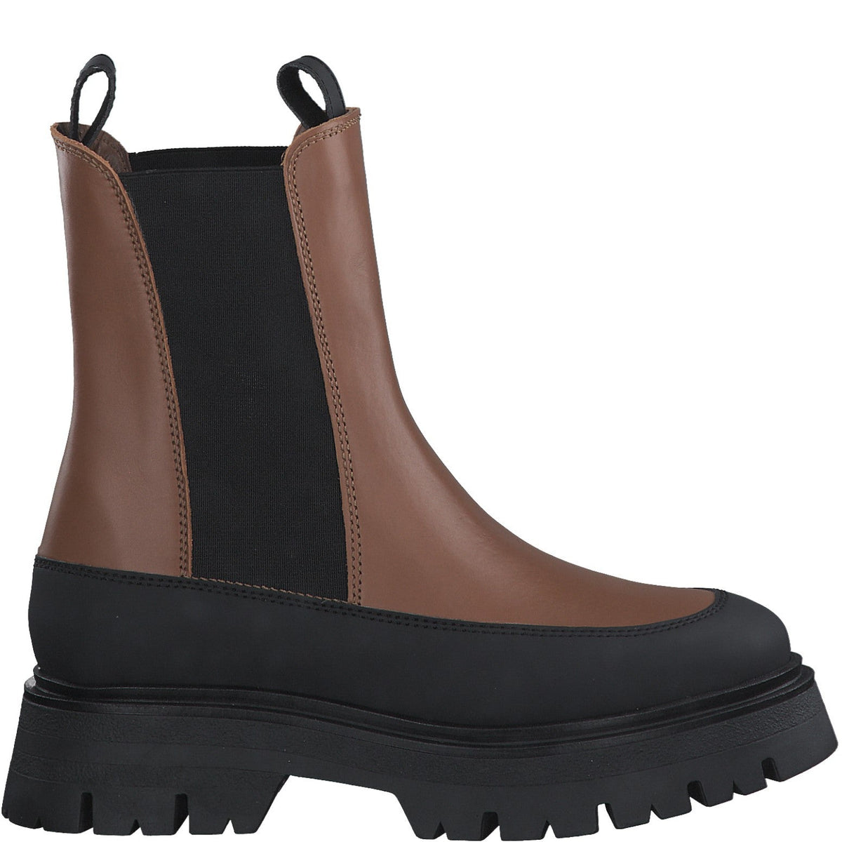 SORT/BRUN CHELSEA - Peti Sko - TAMARIS