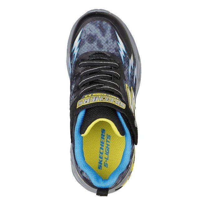 SORT/GUL STORM BLINKESKO - Peti Sko - SKECHERS