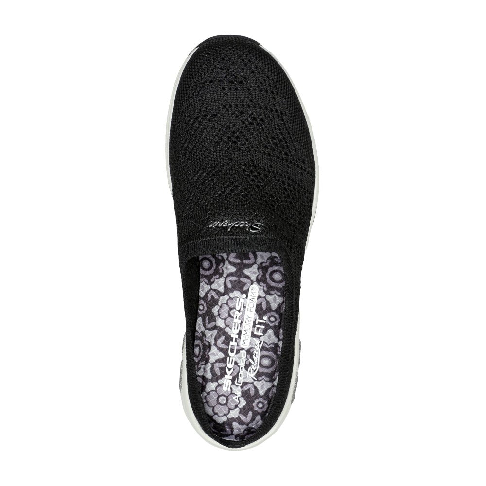 SORT/HVID SLIPPER - Peti Sko - SKECHERS