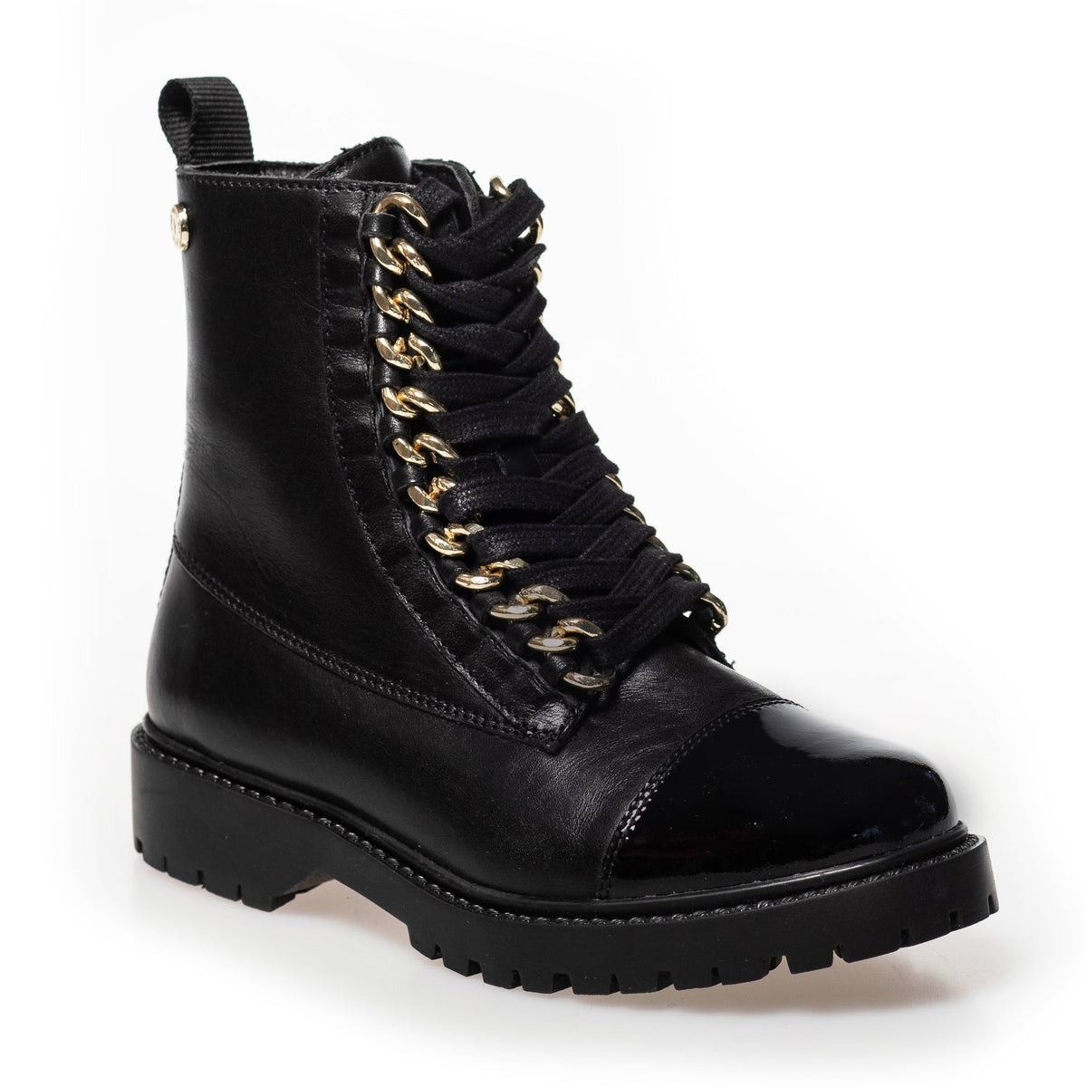 SORT/LAK NEW ROCK GIRLS STØVLE - Peti Sko - COPENHAGEN SHOES