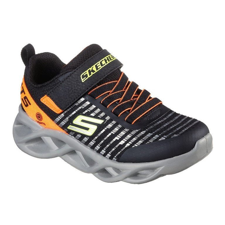 SORT/ORANGE NOVLO BLINKESKO - Peti Sko - SKECHERS