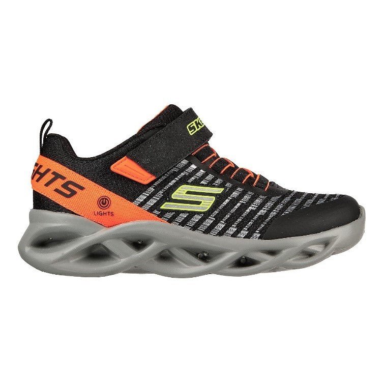 SORT/ORANGE NOVLO BLINKESKO - Peti Sko - SKECHERS