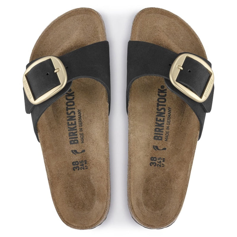 Birkenstock Madrid Big Buckle Sandal Smutter Dame Sort
