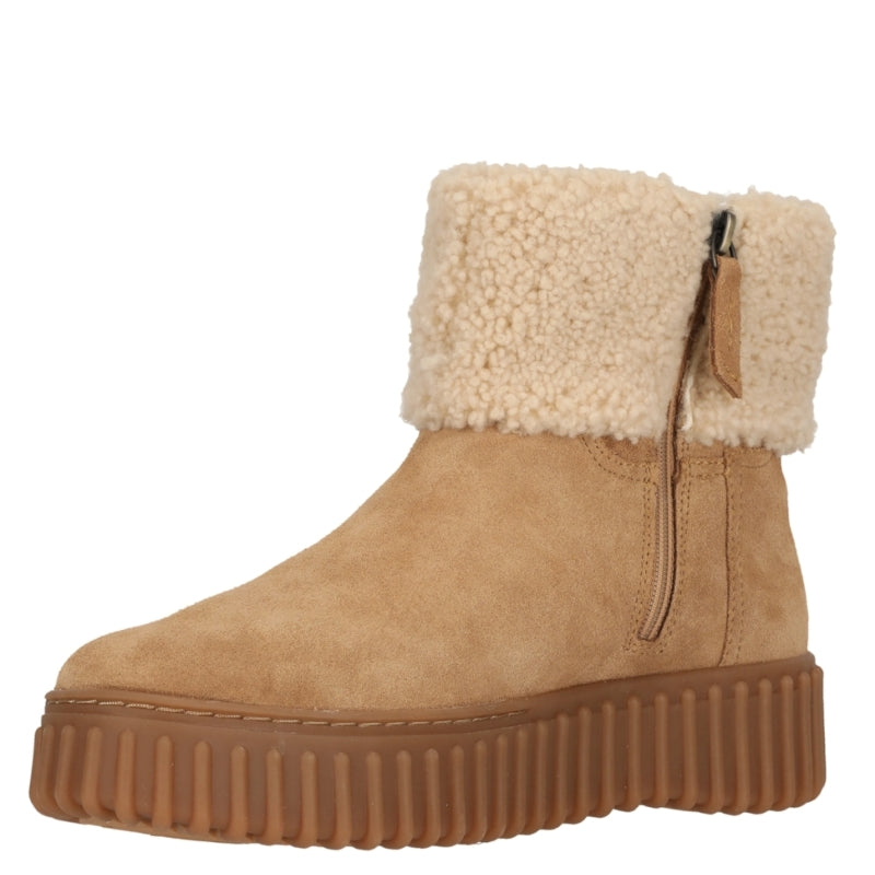 Clarks Torhill Turn Støvle Dame Beige