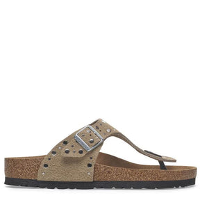 TAUPE SUEDE LEATHER GIZEH RIVET