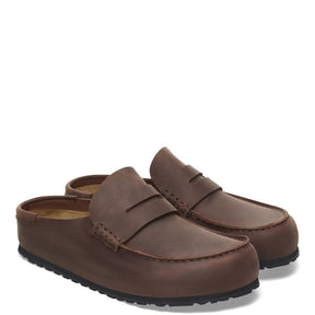 Birkenstock Naples Wrapped Oiled Smutter Herre Dame Brun