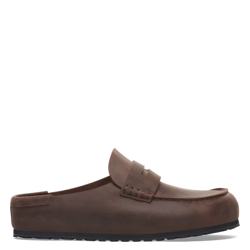 Birkenstock Naples Wrapped Oiled Smutter Herre Dame Brun