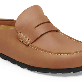 Birkenstock Naples Wrapped Oiled Leather Smutter Dame Brun