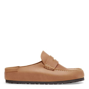 Birkenstock Naples Wrapped Oiled Leather Smutter Dame Brun