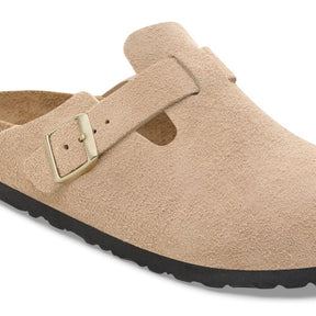 Birkenstock Boston Sandcastle Smutter Dame Beige