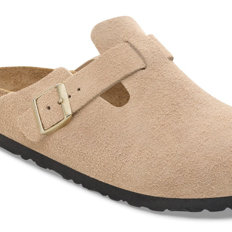 Birkenstock Boston Sandcastle Smutter Dame Beige