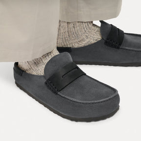 Birkenstock Naples Wrapped Smutter Herre Dame Grå (Smal)