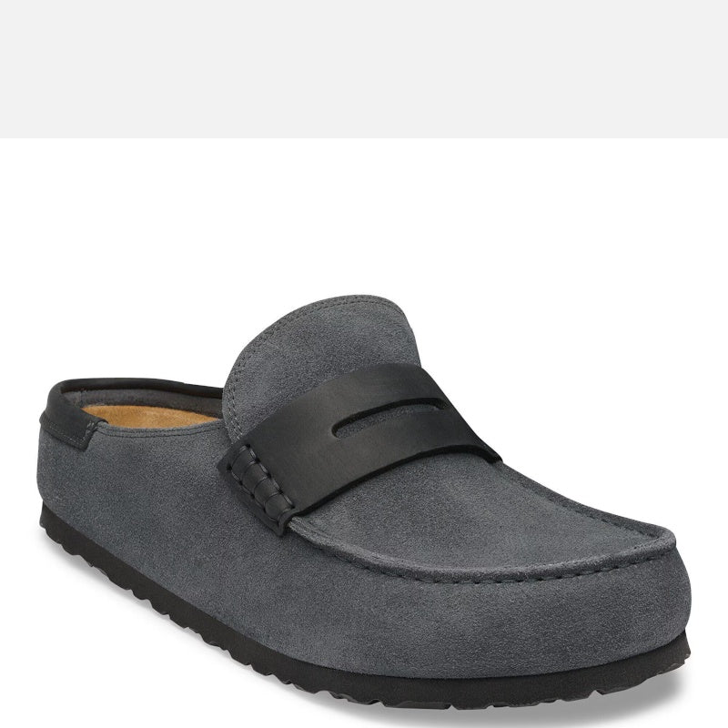 Birkenstock Naples Wrapped Smutter Herre Dame Grå (Smal)