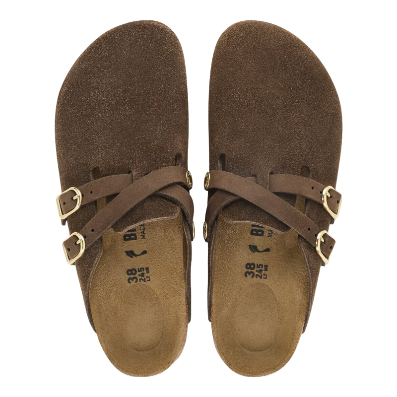 Birkenstock Blair Suede Carafe Smutter Dame Brun (Smal)