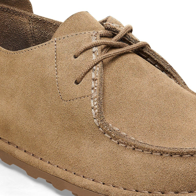 Birkenstock Utti Lace Suede Solid Gray Taupe Sko Herre Grå (Normal)