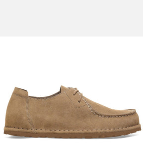 Birkenstock Utti Lace Suede Solid Gray Taupe Sko Herre Grå (Normal)