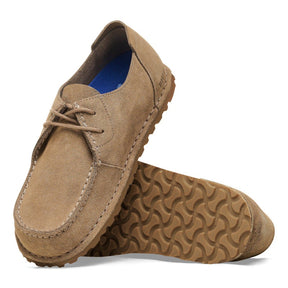Birkenstock Utti Lace Suede Solid Gray Taupe Sko Herre Grå (Normal)
