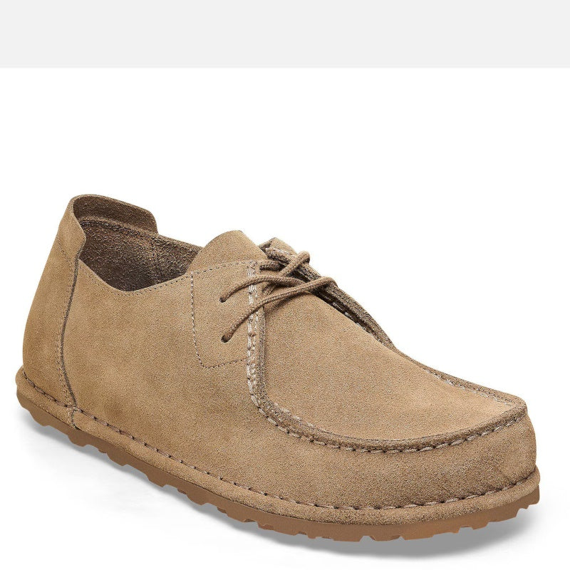 Birkenstock Utti Lace Suede Solid Gray Taupe Sko Herre Grå (Normal)