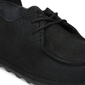 Birkenstock Utti Lace Suede Solid Black Sko Herre Sort (Normal)