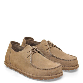 Birkenstock Utti Lace Suede Solid Grey Taupe Sko Dame Brun