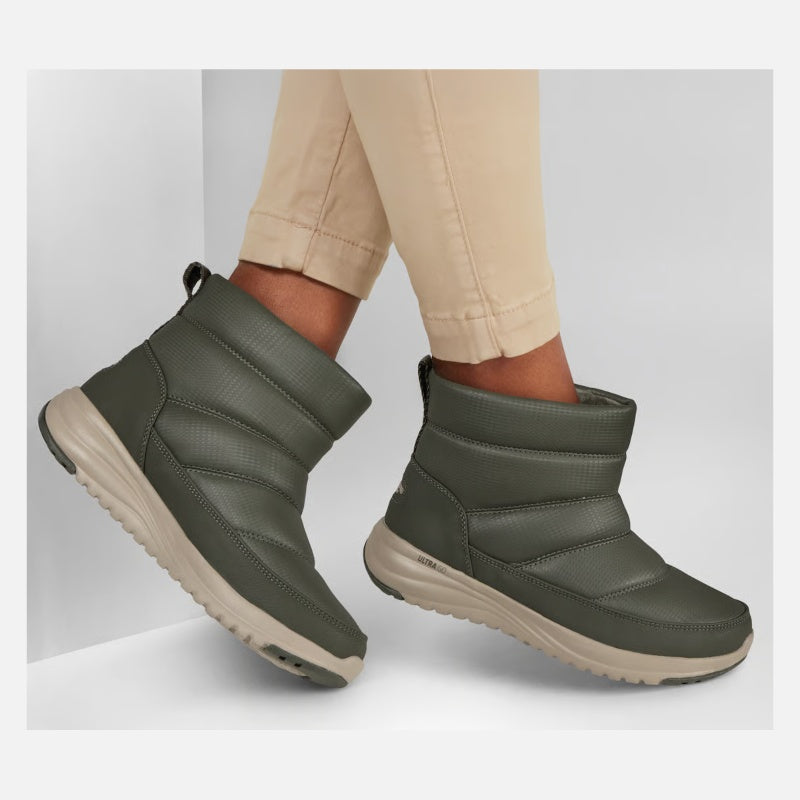Skechers On-The-GO Stellar Everest Waterproof Støvle Dame Grøn