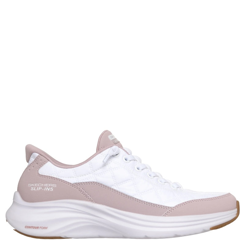 Skechers Slip-ins: Contour Foam Cozy Fit Sneaker Dame Hvid
