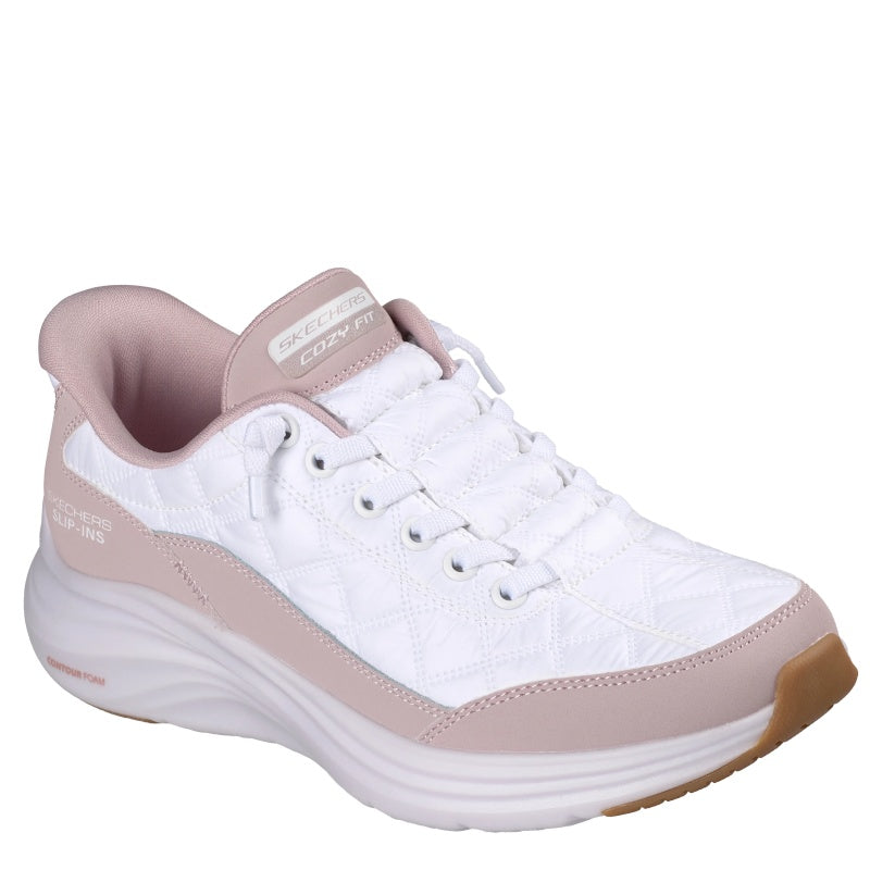 Skechers Slip-ins: Contour Foam Cozy Fit Sneaker Dame Hvid