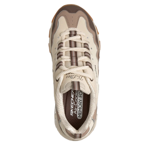 Skechers D'Lites  Vintage Wave Sneaker Dame Brun