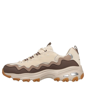 Skechers D'Lites  Vintage Wave Sneaker Dame Brun