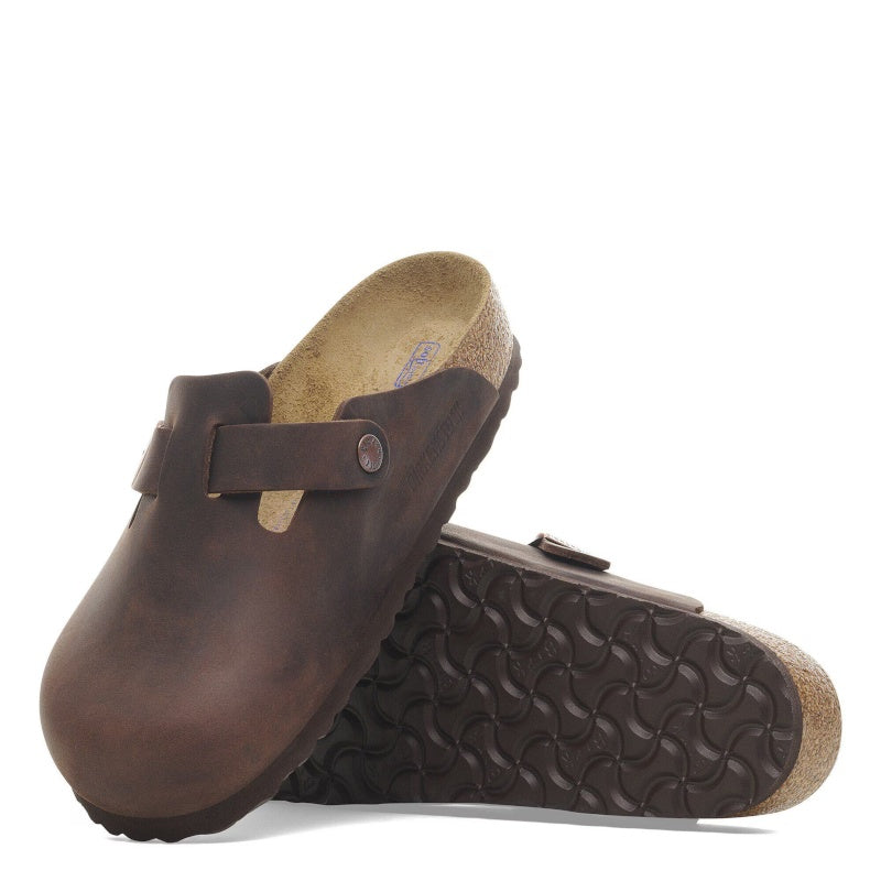 Birkenstock Boston Habanna Soft Smutter Herre Dame Brun (Normal)