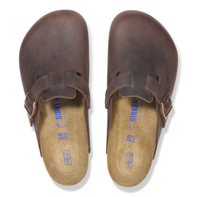 Birkenstock Boston Habanna Soft Smutter Herre Dame Brun (Normal)