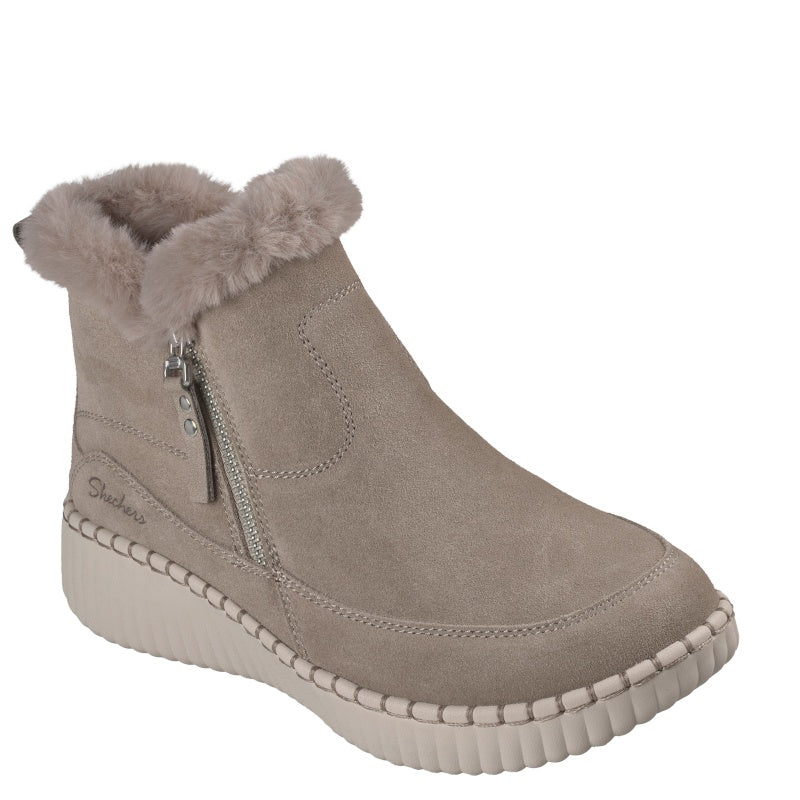 Skechers Relaxed Fit: Wilshire Blvd - Fresh Zip Støvle Dame Beige