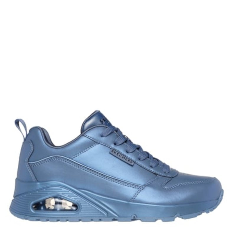 Skechers Uno Galactic Gal sneaker dame blå metallic