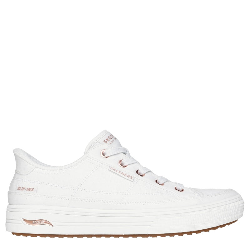 Skechers Slip-Ins Arch Fit Arcade See Ya There Sneaker Dame Hvid