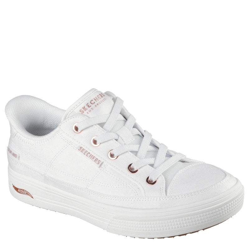 Skechers Slip-Ins Arch Fit Arcade See Ya There Sneaker Dame Hvid