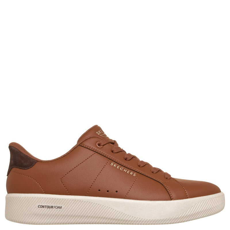Skechers Slip-ins: Arch Fit Court Break Single Vented Sneaker Herre Brun