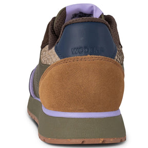 Woden Ronja Dark Olive/Orchid Sneaker Dame Multi