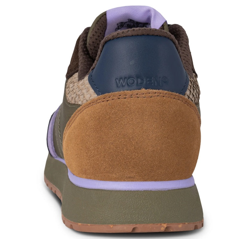 Woden Ronja Dark Olive/Orchid Sneaker Dame Multi