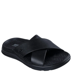 Skechers Relaxed Fit: Sargo - Dena Sandal Smutter Herre Sort